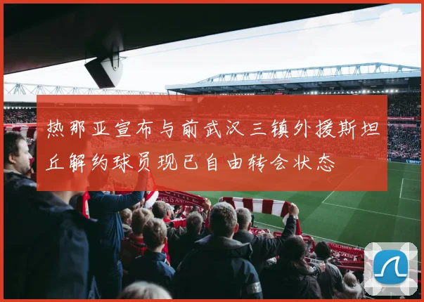 热那亚宣布与前武汉三镇外援斯坦丘解约球员现已自由转会状态